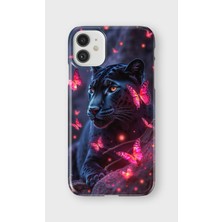 iPhone 11 Uyumlu Baskılı Şeffaf Telefon Kılıfı | Koleksiyon: Minimal Black Panther