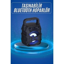 Işıklı Bluetooth Hoparlör Ses Bombası Taşınabilir Yüksek Ses Kaliteli Radyo Özelliği