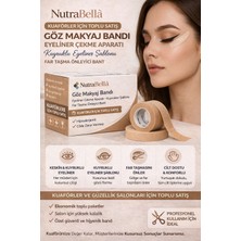 Nutrabella Makyaj  Eyeliner Çekme Aparatı Kuyruklu Eyeliner Şablonu Far Taşma Önleyici Kuaförlere Özel 24 Adet