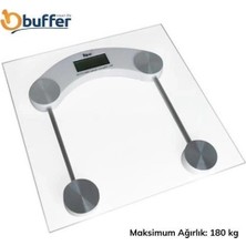 Dijital Kare Cam Baskül Darbelere Karşı Dayanıklı Terazi Yüksek Hassasiyetli Tartı Tf 1052
