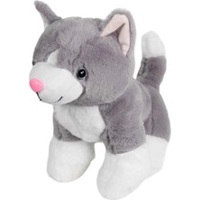 Kedi Peluş Gri 36 cm