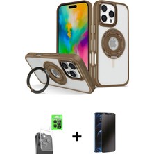 Cepte Toptan iPhone 16 Pro Nova Minimal Serisi - Siyah 3D Antistatik Hayalet Cam Ekran Koruyucu + Siyah Raze Metal Kamera Lens