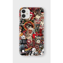 iPhone 11 Uyumlu Baskılı Şeffaf Telefon Kılıfı | Koleksiyon: Drip Art
