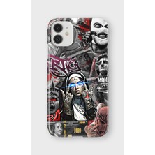 iPhone 11 Uyumlu Baskılı Şeffaf Telefon Kılıfı | Koleksiyon: Drip Art