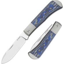 Kizer Trestle D | Micarta With Vortex Pattern | Slip Joint | Nitro-V | Kizerv™ 3760A2