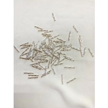 Serhat Aksesuar ve El İşçiliği 12 mm Gümüş Burgulu Boru Boncuk (50 Gr)