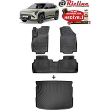 Rizline Kia Ev3 2024-2025-2026 Havuzlu Paspas ve Bagaj Havuzu Seti Hediyeli