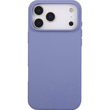 Kzy Apple iPhone 17 Promax ile Uyumlu Kapak Kamera Bölümü Açık Içi Kadife Lansman Silikon Kılıf - Petrol Mavisi