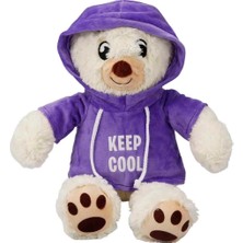 Kapşonlu Peluş Ayı 30 Cm.