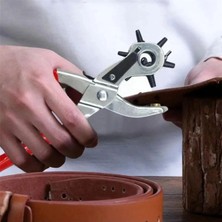Kemer Delme Makinası Pratik 6 Başlıklı Kemer Delme Aleti Metal Kemer Delme Aparatı