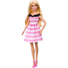 HTH66 Barbie 65.yıl Özel Pembe Elbiseli Bebek