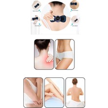 8 Modlu Mini Şarjlı Kelebek LCD Ekran Ems Boyun Omuz Kol Sırt Elektrikli Masaj Bantı Kas Stimülatörü