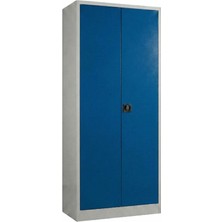 Asram Metal 4 Gözlü 5 Bölmeli Dosya Dolabı Mavi 92X40X198