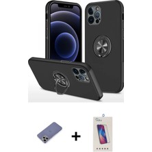 Cepte Toptan iPhone 12 Pro Max Odak Form Prime - Siyah Joko 5d Cam + Gold Metal Kamera Lens Koruma Cam