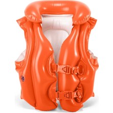 Özssay Intex Kırmızı Yakalı Can Yeleği 50 cm 58671 Ergonomik Yapı ile Çocuklar için Güvenli Yüzme
