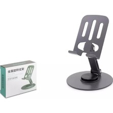 Dönebilir ve Katlanabilir Masaüstü Metal Telefon Tutucu