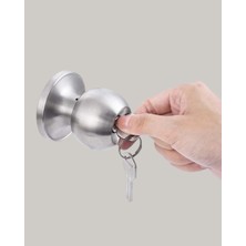 Mat Renk Topuzlu Kapı Kilidi – Giriş Tipi