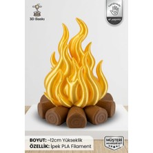 Makay Kamp Ateşi Gece Lambası & Dekoratif Biblo - Çocuk Odası, Salon ve Kamp Severlere Özel