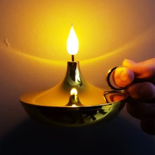 Dekoratif Gold Pilli Mum Lamba