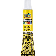 Kitabevimden Nova Color Guaj Boya Tüp 12 Li Sarı NC-115-12 Li Paket-12-Lı-Pkt