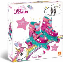 Unicorn Desenli Inline 3 Tekerlekli Paten