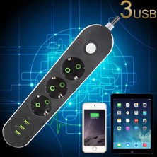 GRP Nova USB Yuvalı Üçlü Priz