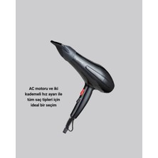 2200W Fön Makinesi – Profesyonel Ac Motor, Soğuk ve Sıcak Üfleme