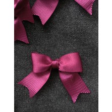 Madamera Vişne Grogren Fiyonk Kurdele 2 cm 50 Adet, Hediye Paketleme, Süsleme Için Fiyonk Kurdele