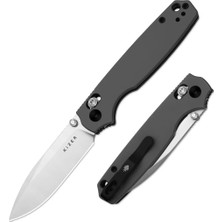 Kizer Pokiman CD | Clutch Lock™ | Drop Point | Four-Finger Full Grip | Aluminum | Kizerv™ 3789A2