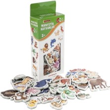 2'li Buzdolabı Manyetik Hayvanlar Meyveler ve Sebzeler Magnet - Bultak Şablonu