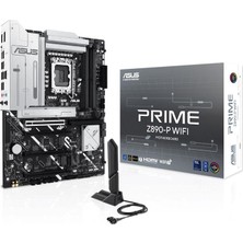 Asus Prıme Z890-P Wıfı Ddr5 8666MT/S 1xhdmı 1xdp 1xusb Type-C 4xm.2 Atx 1851P (Intel Ultra Processors Serıes 2)