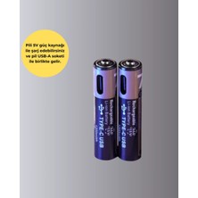 USB Type-C Şarjlı Aaa Lityum Pil | 1.5V Sabit Voltaj, 1000+ Şarj Döngüsü ile Uzun Ömür