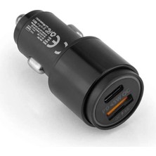 isiltikidsmoda 45W Pd USB Oto Şarj Kafa Hızlı Şarj Çakmaklık Adaptörü, Usb-C ve Usb-A Çıkışlı, iPhone ve Android Uyumlu ( Lisinya )