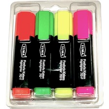 Başaranlar Fosforlu Blisterli Kalem 4 Lü YM-792-4