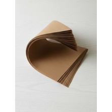 Esila Kağıtçılık A4 Kraft Saman Kağıdı Paketleme Hobi Etiket Kağıdı 200 Gram 100 Adet (1,247KG)