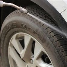 isiltikidsmoda Bahçe Sulama Araç Oto Yıkama Temizlik Tazyikli Su Püskürtme Yüksek Basınçlı Hortum Ucu Aparatı 50 cm ( Lisinya )