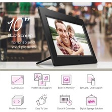 isiltikidsmoda 10-Inç LCD Ekran Dijital Fotoğraf Çerçevesi - Lisinya