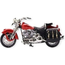 isiltikidsmoda 1:12 Ölçekli Model Motosiklet - Classic - HX796 - Kırmızı (Lisinya)