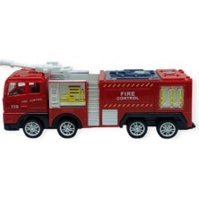 isiltikidsmoda Iş Makinaları Serisi - Sürtmeli Itfaiye Aracı 16 cm  - Panzer (Lisinya)