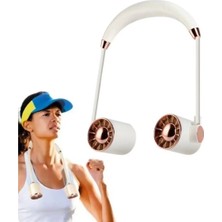 isiltikidsmoda Boyunluk Fan Hava Soğutucu Vantilatör Boyuna Asmalı Şarjlı 3 Kademeli Mini Klima Beyaz - Lisinya