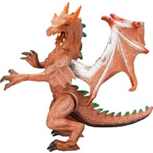 isiltikidsmoda Standlı Ejderha Figürü  13 cm - Kahverengi (Lisinya)
