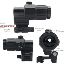 isiltikidsmoda Magnifier 5x Yakınlaştırmalı Dürbün - 22MM Ray Uyumlu, Katlanır Yaylı Ayaklı ( Lisinya )