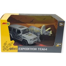 isiltikidsmoda Çek Bırak Araç ve Dinazor  Oyun Seti - 6843-2D- Gri (Lisinya)