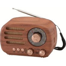 Ahşap Retro Radyo