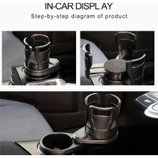 isiltikidsmoda 2’si 1 Arada Ayarlanabilir Araç Bardak Tutucu, Genişleyebilir Üst Kısım 3”-6.2”, Şişe Adaptörü, Araba Organizatörü, Dayanıklı Taban, Ramblers Hydroflask Uyumlu, Modern Araç Düzenleyic ( Lisinya )