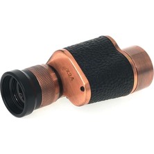 isiltikidsmoda 6X24  Baıgısh, Askeri Tarzi Pirinç ve Deri Kaplamalı, Deri Çantalı Monocular Dürbün Princ ( Lisinya )