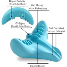Ortopedik Servikal Boyun Masaj Yastığı Dik Duruş Destekleyici Omurilik Hörgüç Giderici Rahatlatıcı