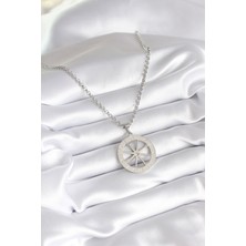 isiltikidsmoda 316L Çelik Gümüş Renk Zirkon Taşlı Rüya Kapanı Model Işeme Detay Kadın Kolye - Lisinya