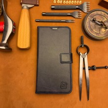 Bi Deri Bideri Patara IPHONE 17 Pro Max Hakiki Deri Cüzdan Kılıf Lacivert