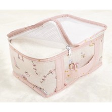 isiltikidsmoda Baby 6'lı Desenli Fileli Bavul Valiz Içi Düzenleyici Çok Amaçlı Organizer (Pembe) ( Lisinya )